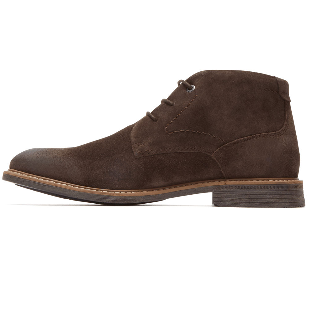 Rockport Boots For Mens Brown - Classic Break Chukka - SK1726504